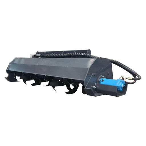 72" Skid Steer Hydraulic Tiller, 32Pcs Blade For Sale| AGT-ECSSTR072.