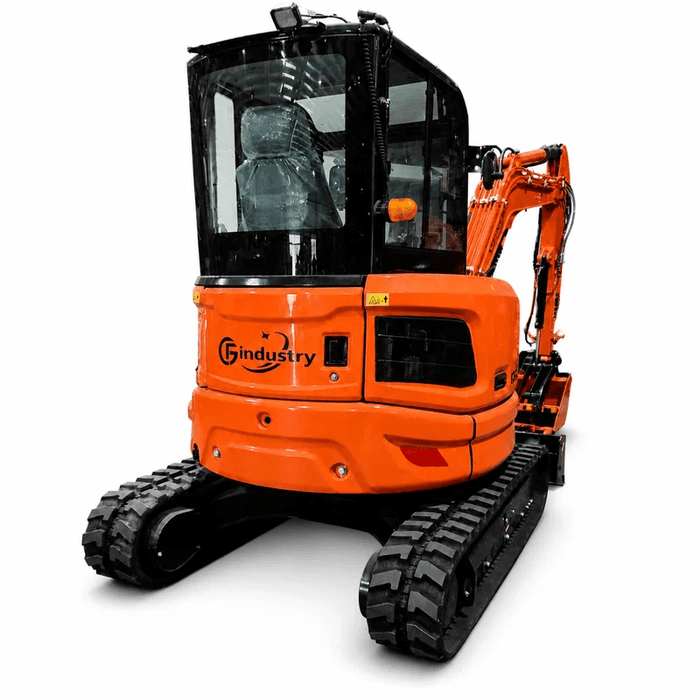 UPGRADED 4 Ton Excavator W/ Kubota Diesel, AC Cab, and Hydraulic Thumb | CFG-45UF