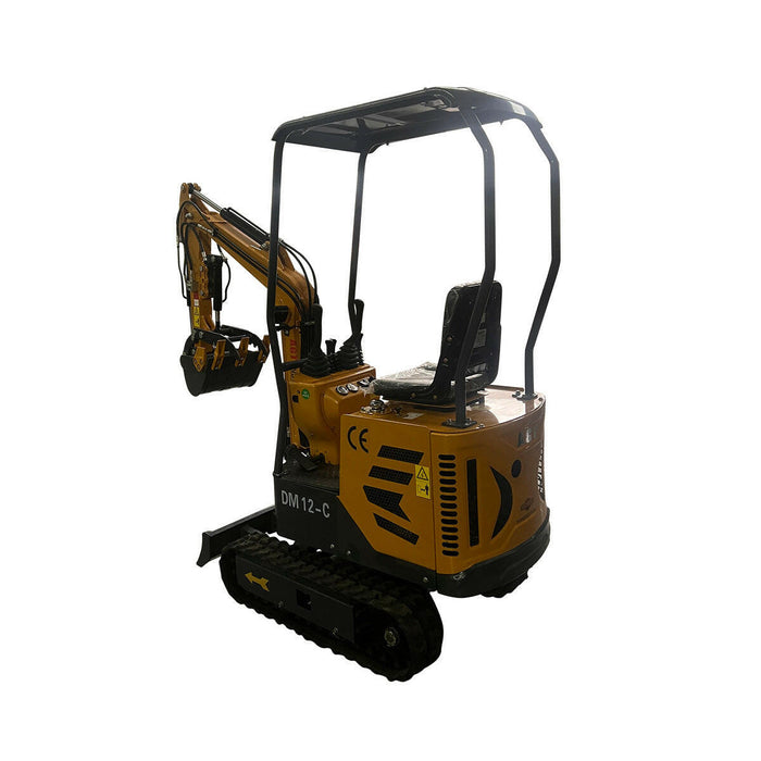 1 Ton 2024 AGT Mini Excavator W/ SIDE SWING BOOM & HYDRAULIC THUMB | AGT DM12-C.