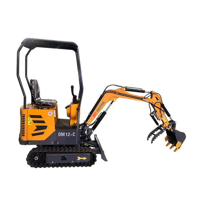 1 Ton 2024 AGT Mini Excavator W/ SIDE SWING BOOM & HYDRAULIC THUMB | AGT DM12-C.