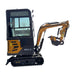 2024 Latest Product 13.5 HP B&S 1 Ton Mini Small Cab Excavator, With Hydraulic Thumb and Swing Boom ,Gasoline For Sale | AGT-DM13-C.