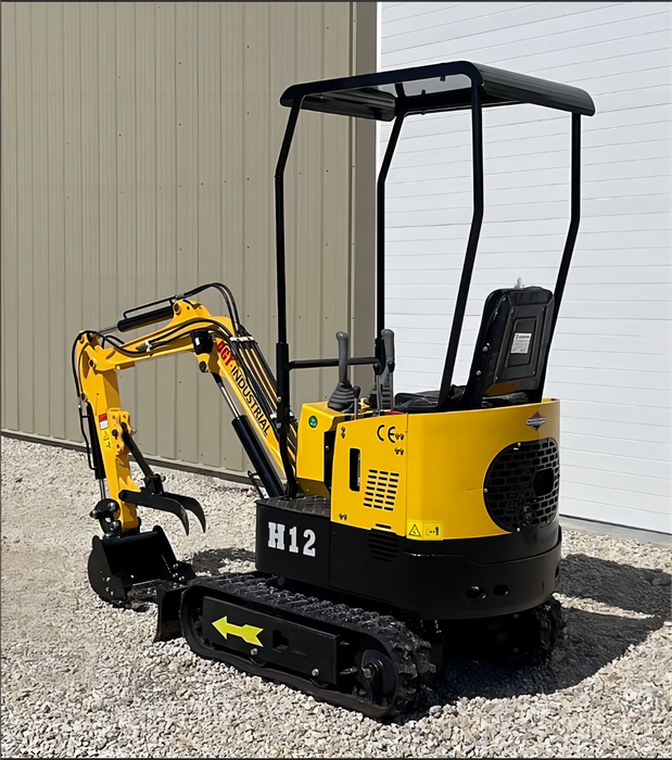 1 TON 13.5HP GAS B&S Engine Mini Compact Excavator | AGT H12.