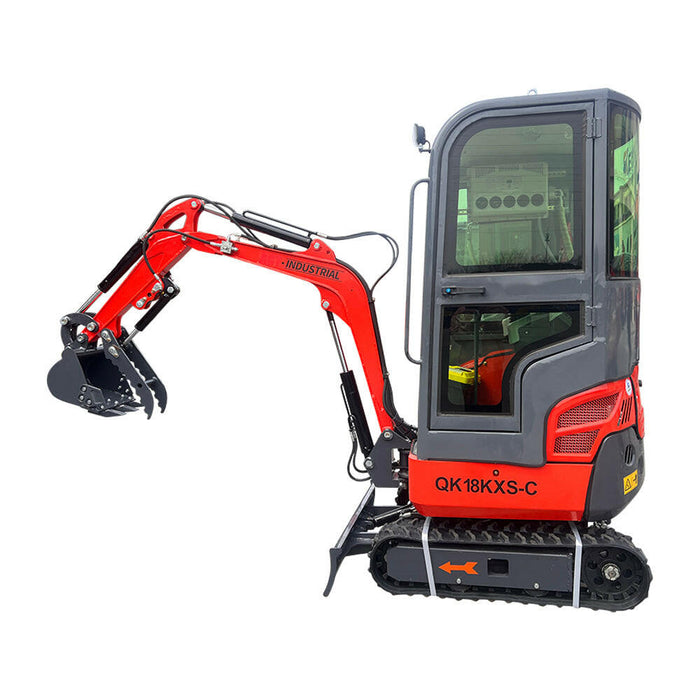 2024 Latest AGT Kubota Engine 1-ton Mini & Small Excavator, With Air Conditioning, Side Swing and Enclosed Cab For Sale | AGT-KH18-CC.