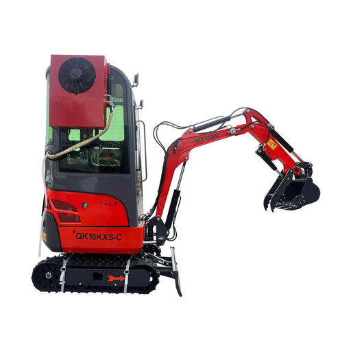 2024 Latest AGT Kubota Engine 1-ton Mini & Small Excavator, With Air Conditioning, Side Swing and Enclosed Cab For Sale | AGT-KH18-CC.