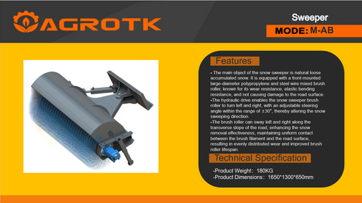 Sweaper for AGT Mini Skid Steer | M-AB.