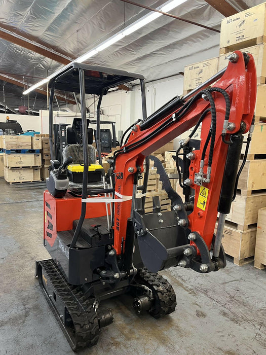 AGT-DM12X-C-PLUS Mini Excavator w/ Two Speed, Pilot Control, hydraulic cooler,Swing Boom, Hydraulic Thumban, Electronic Fuel Injection.